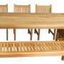 set 247 -- marley side chairs, 69 inch avalon backless bench & 39 x 94,5 inch rectangular dining table xx-thick wood (rw-t005)